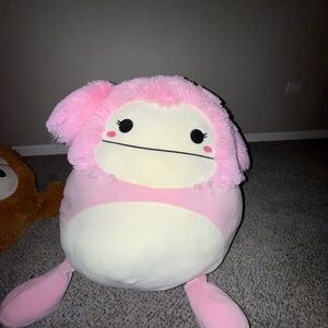 Squishmallows Soft Pink and White Plush